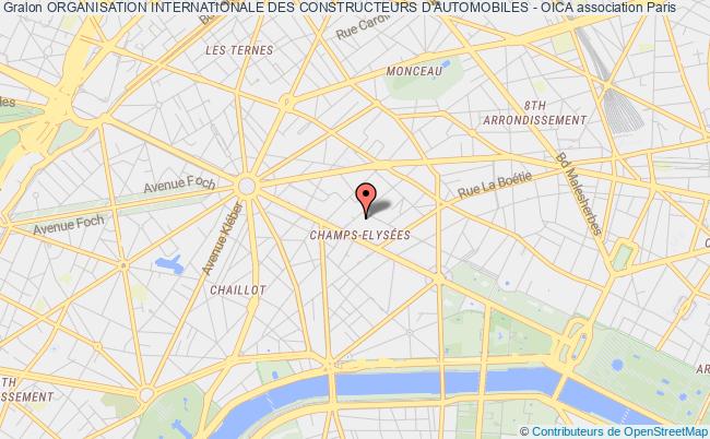 plan association Organisation Internationale Des Constructeurs D'automobiles - Oica Paris