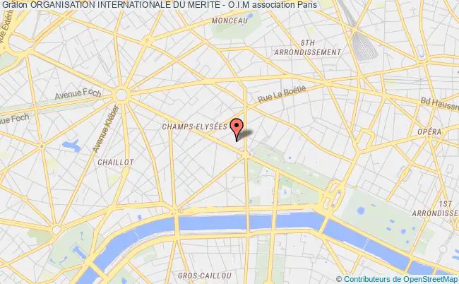 plan association Organisation Internationale Du Merite - O.i.m Paris