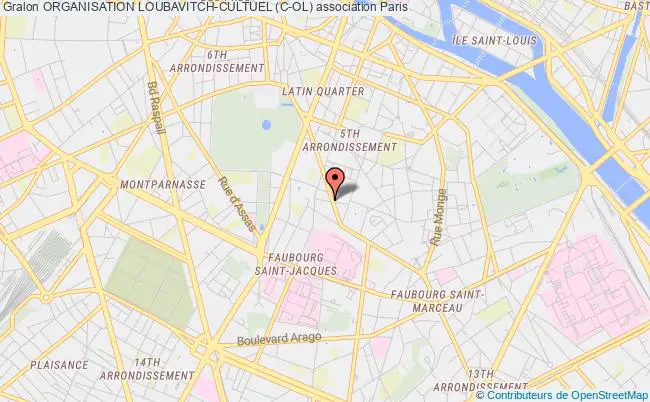plan association Organisation Loubavitch-cultuel (c-ol) Paris