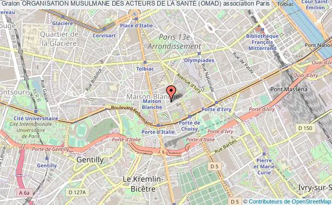 plan association Organisation Musulmane Des Acteurs De La SantÉ (omad) Paris