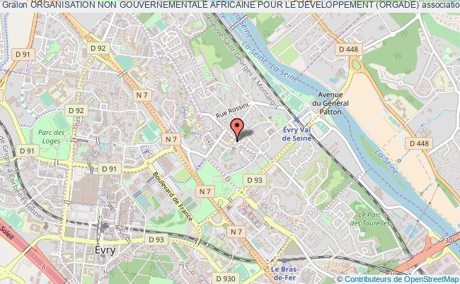 plan association Organisation Non Gouvernementale Africaine Pour Le Developpement (orgade) Évry