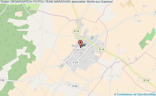plan association Organisation Poitou-team Marathon Monts-sur-Guesnes