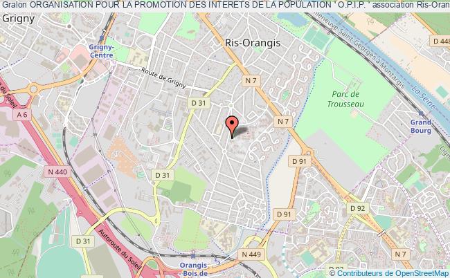 plan association Organisation Pour La Promotion Des Interets De La Population ' O.p.i.p. ' Ris-Orangis