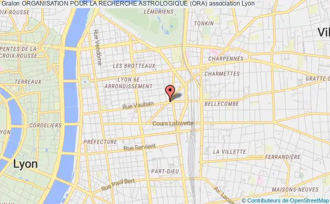plan association Organisation Pour La Recherche Astrologique (ora) Lyon