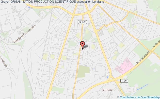 ORGANISATION PRODUCTION SCIENTIFIQUE