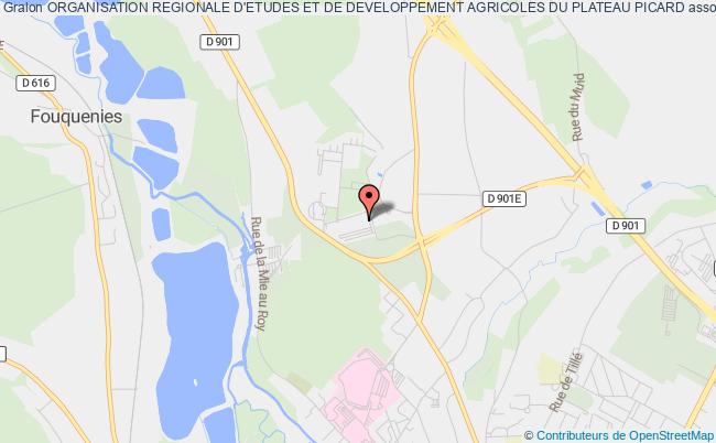 plan association Organisation Regionale D'etudes Et De Developpement Agricoles Du Plateau Picard Beauvais cedex