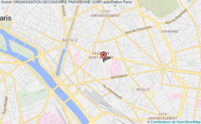 plan association Organisation Secondaire Parisienne (osp) Paris