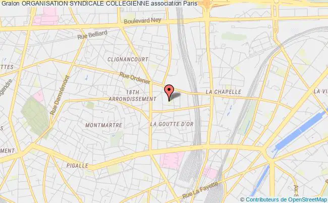 plan association Organisation Syndicale Collegienne Paris