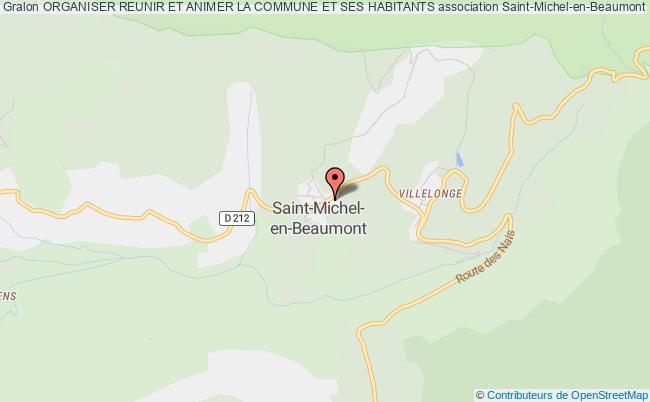plan association Organiser Reunir Et Animer La Commune Et Ses Habitants Saint-Michel-en-Beaumont