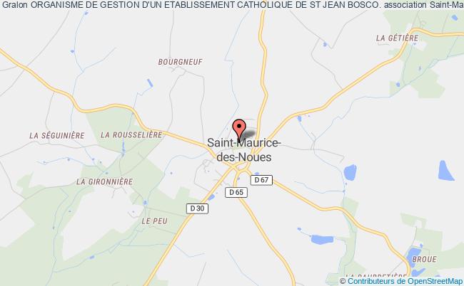 plan association Organisme De Gestion D'un Etablissement Catholique De St Jean Bosco. Saint-Maurice-des-Noues