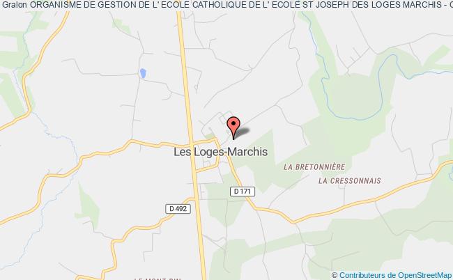 plan association Organisme De Gestion De L' Ecole Catholique De L' Ecole St Joseph Des Loges Marchis - Ogec Les   Loges-Marchis
