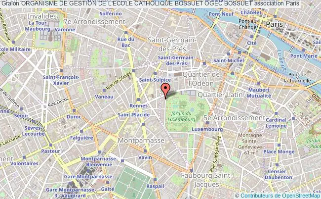 plan association Organisme De Gestion De L'ecole Catholique Bossuet Ogec Bossuet Paris