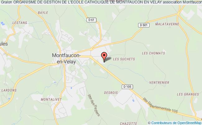 plan association Organisme De Gestion De L'ecole Catholique De Montfaucon En Velay Montfaucon-en-Velay