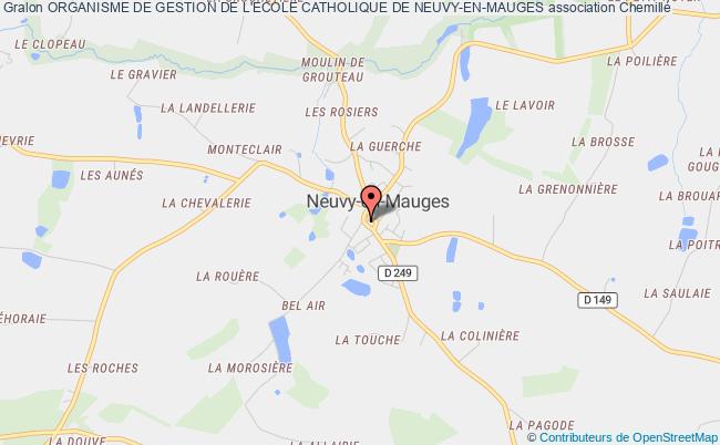 plan association Organisme De Gestion De L'ecole Catholique De Neuvy-en-mauges Chemillé-en-Anjou