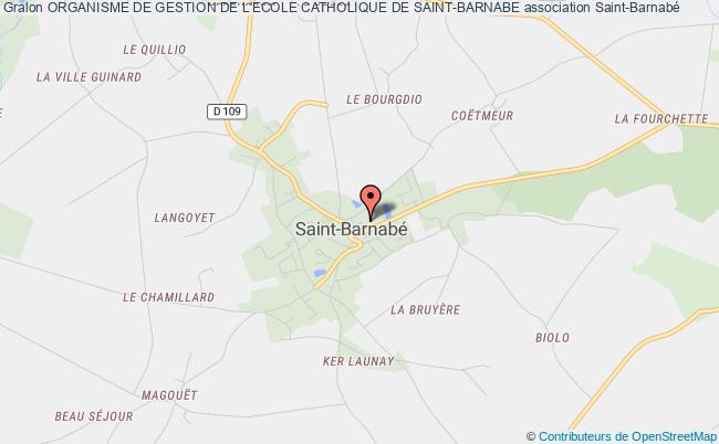 plan association Organisme De Gestion De L'ecole Catholique De Saint-barnabe Saint-Barnabé