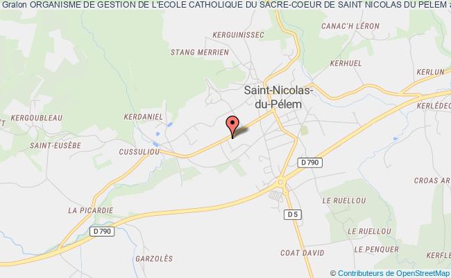 plan association Organisme De Gestion De L'ecole Catholique Du Sacre-coeur De Saint Nicolas Du Pelem Saint-Nicolas-du-Pélem