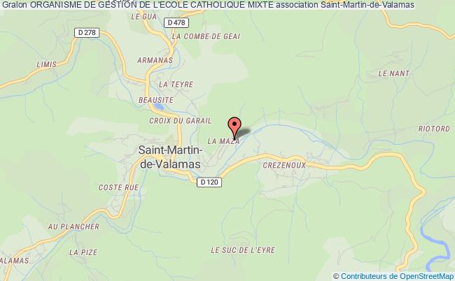 plan association Organisme De Gestion De L'ecole Catholique Mixte Saint-Martin-de-Valamas