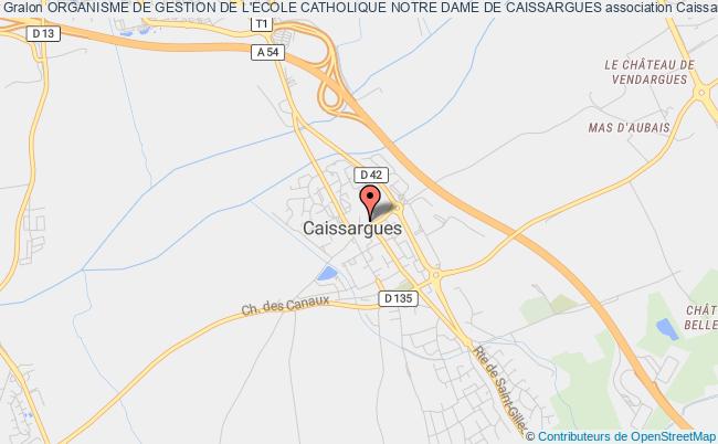 plan association Organisme De Gestion De L'ecole Catholique Notre Dame De Caissargues Caissargues