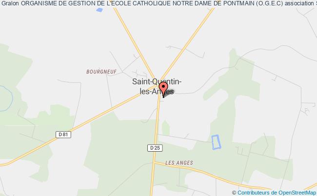 plan association Organisme De Gestion De L'ecole Catholique Notre Dame De Pontmain (o.g.e.c) Saint-Quentin-les-Anges