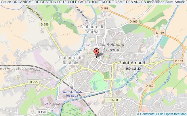plan association Organisme De Gestion De L'ecole Catholique Notre Dame Des Anges Saint-Amand-les-Eaux
