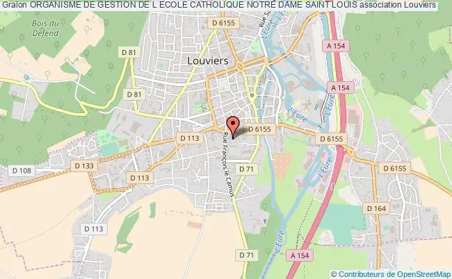 plan association Organisme De Gestion De L Ecole Catholique Notre Dame Saint Louis Louviers