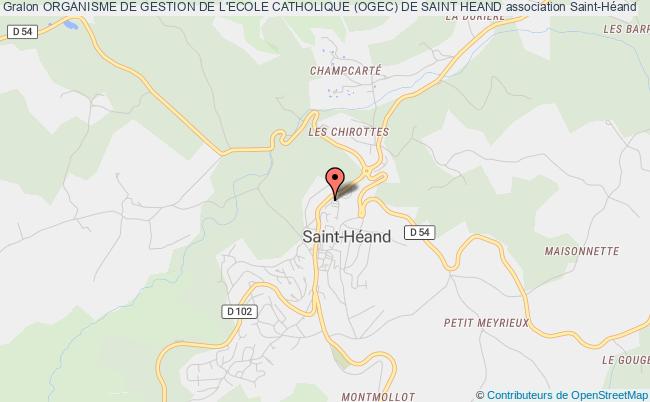 plan association Organisme De Gestion De L'ecole Catholique (ogec) De Saint Heand Saint-Héand