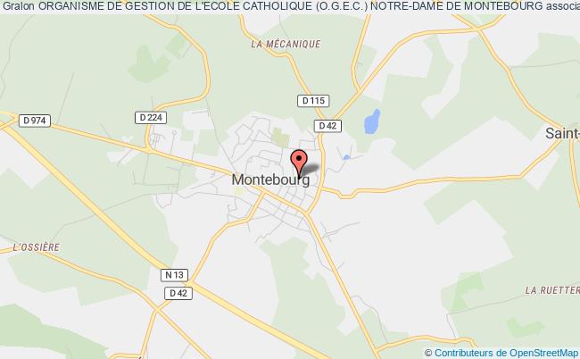 plan association Organisme De Gestion De L'ecole Catholique (o.g.e.c.) Notre-dame De Montebourg Montebourg