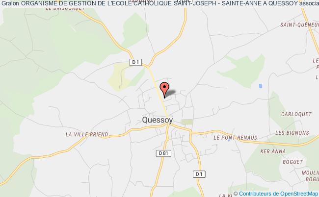plan association Organisme De Gestion De L'ecole Catholique Saint-joseph - Sainte-anne A Quessoy Quessoy
