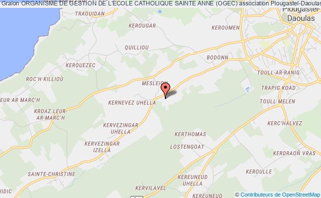 plan association Organisme De Gestion De L'ecole Catholique Sainte Anne (ogec) Plougastel-Daoulas