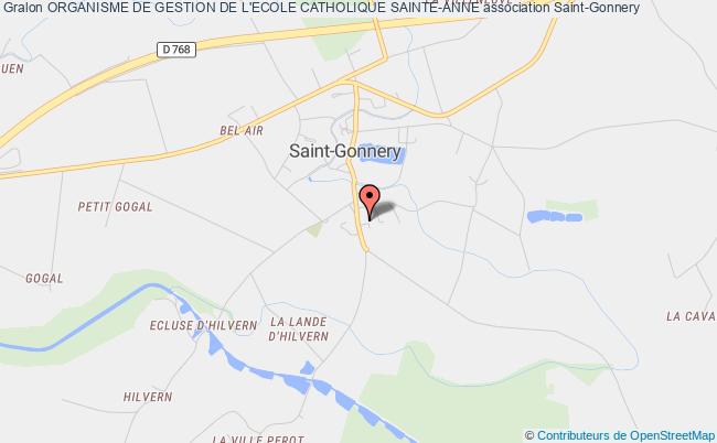 plan association Organisme De Gestion De L'ecole Catholique Sainte-anne Saint-Gonnery