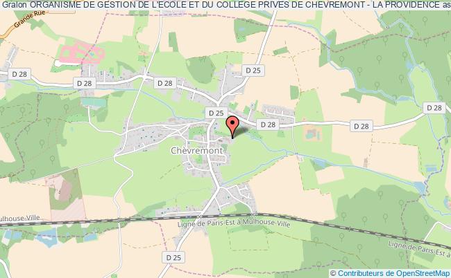 plan association Organisme De Gestion De L'ecole Et Du College Prives De Chevremont - La Providence Chèvremont