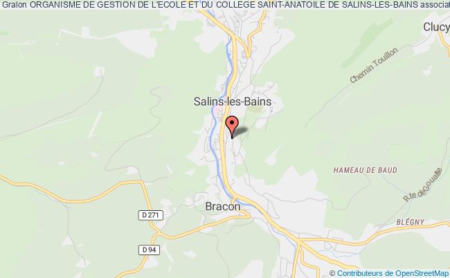plan association Organisme De Gestion De L'ecole Et Du College Saint-anatoile De Salins-les-bains Salins-les-Bains