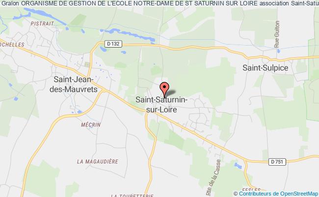 plan association Organisme De Gestion De L'ecole Notre-dame De St Saturnin Sur Loire Saint-Saturnin-sur-Loire