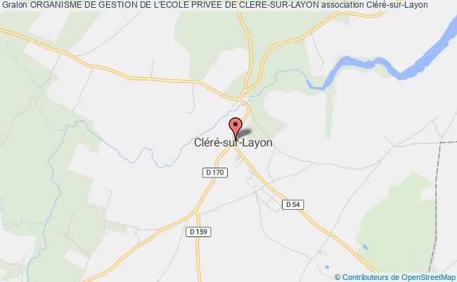 plan association Organisme De Gestion De L'ecole Privee De Clere-sur-layon Cléré-sur-Layon