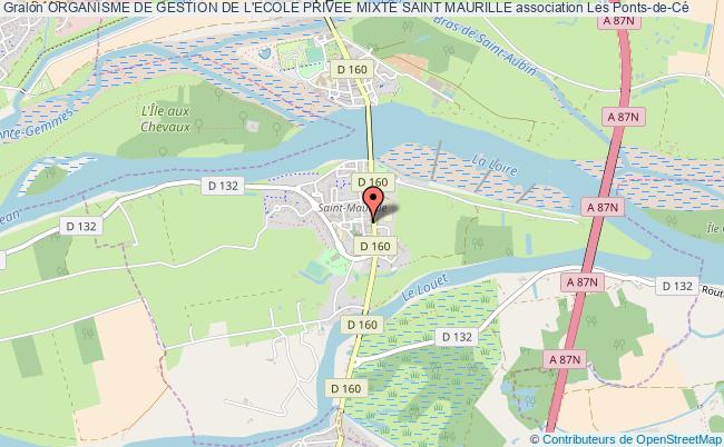 plan association Organisme De Gestion De L'ecole Privee Mixte Saint Maurille Les   Ponts-de-Cé