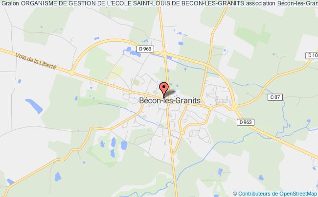 plan association Organisme De Gestion De L'ecole Saint-louis De Becon-les-granits Bécon-les-Granits
