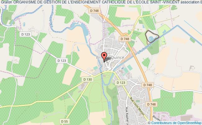 plan association Organisme De Gestion De L'enseignement Catholique De L'ecole Saint -vincent Brissac-Quincé