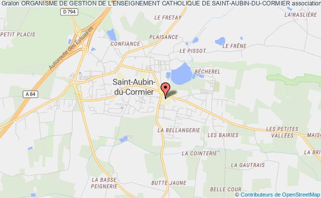plan association Organisme De Gestion De L'enseignement Catholique De Saint-aubin-du-cormier Saint-Aubin-du-Cormier
