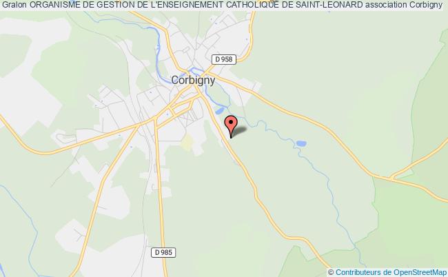 plan association Organisme De Gestion De L'enseignement Catholique De Saint-leonard Corbigny