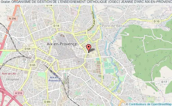 plan association Organisme De Gestion De L'enseignement Catholique (ogec) Jeanne D'arc Aix-en-provence Aix-en-Provence