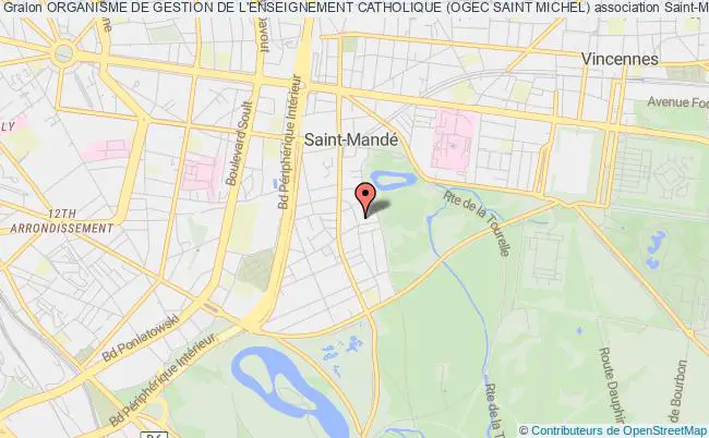 plan association Organisme De Gestion De L'enseignement Catholique (ogec Saint Michel) Saint-Mandé