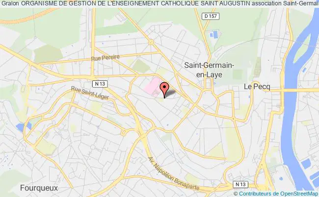 plan association Organisme De Gestion De L'enseignement Catholique Saint Augustin Saint-Germain-en-Laye