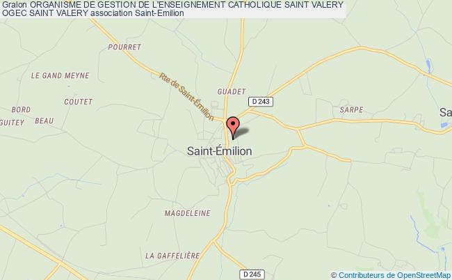 plan association Organisme De Gestion De L'enseignement Catholique Saint Valery 
Ogec Saint Valery Saint-Émilion