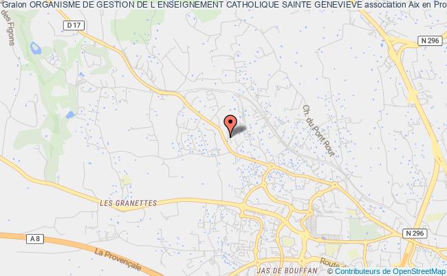 plan association Organisme De Gestion De L Enseignement Catholique Sainte Genevieve Aix-en-Provence