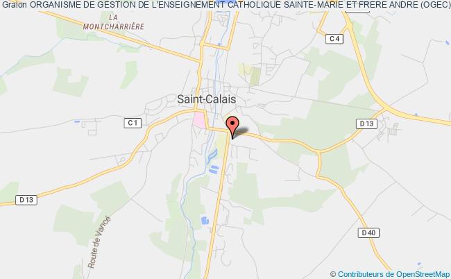 plan association Organisme De Gestion De L'enseignement Catholique Sainte-marie Et Frere Andre (ogec) Saint-Calais