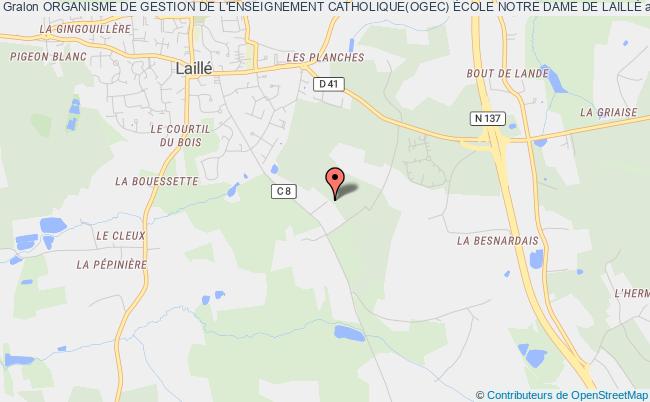 plan association Organisme De Gestion De L'enseignement Catholique(ogec) École Notre Dame De LaillÉ Laillé