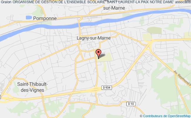 plan association Organisme De Gestion De L'ensemble Scolaire 'saint Laurent-la Paix Notre Dame' Lagny-sur-Marne