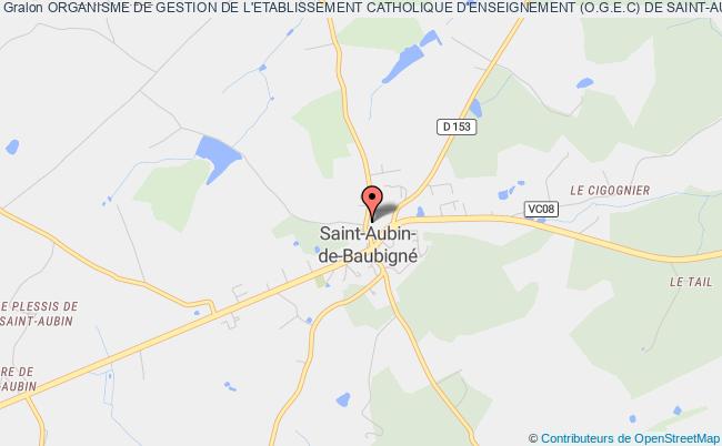 plan association Organisme De Gestion De L'etablissement Catholique D'enseignement (o.g.e.c) De Saint-aubin-de-baubigne Mauléon