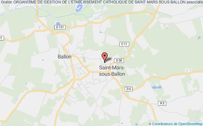plan association Organisme De Gestion De L'etablissement Catholique De Saint Mars Sous Ballon Saint-Mars-sous-Ballon