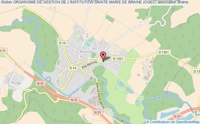plan association Organisme De Gestion De L'institution Sainte Marie De Braine (ogec) Braine